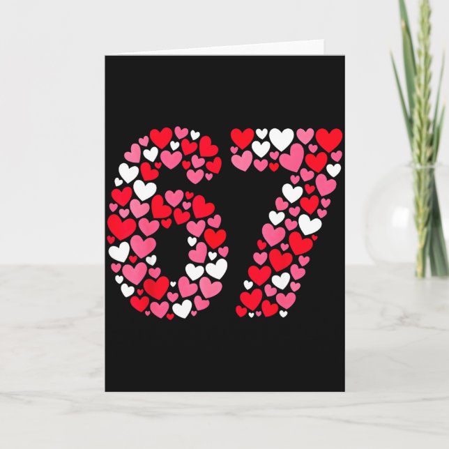 Carte Saint-Valentin 67 Meme Rempli De Cœurs Drôle S (Devant)