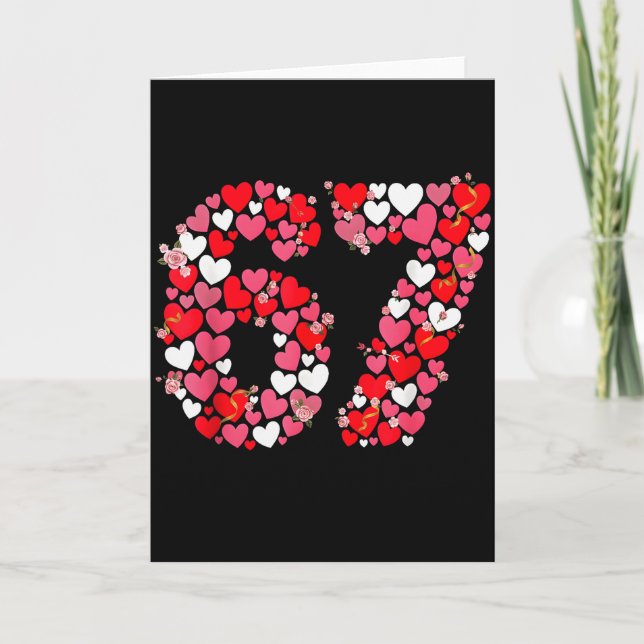 Carte Saint-Valentin 67 Meme Rempli De Cœurs Drôle S (Devant)