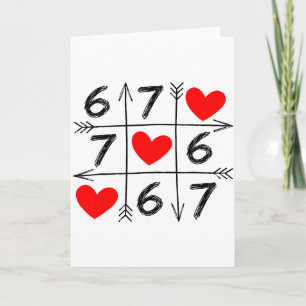 Carte Saint-Valentin 67 Six Sept Mème Amour 6 7 Cœur