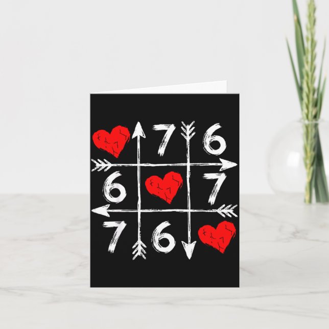 Carte Saint-Valentin 67 Six Sept Mème Amour 6 7 Cœur C (Devant)