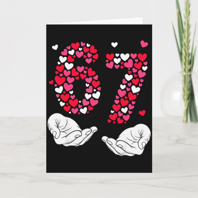 Carte Saint-Valentin 6-7 Meme Six Sept 6 7 Saint-Valenti (Devant)