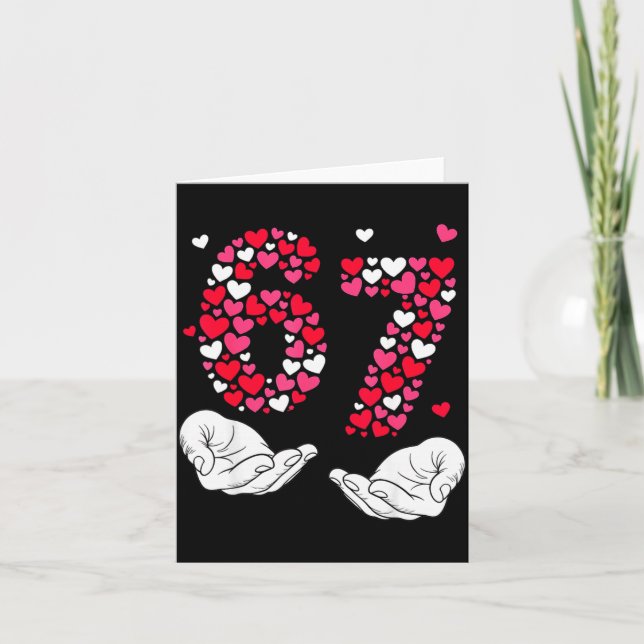 Carte Saint-Valentin 6-7 Meme Six Sept 6 7 Valentin (Devant)