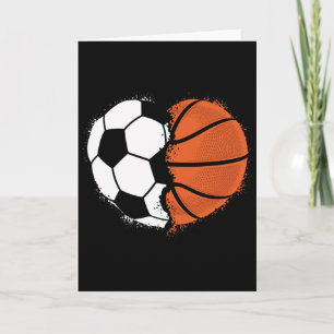 Carte Saint Valentin amateur de football à coeur sportif