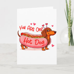 Carte Saint-Valentin Amoureux de Teckel Maman Wiener Tu