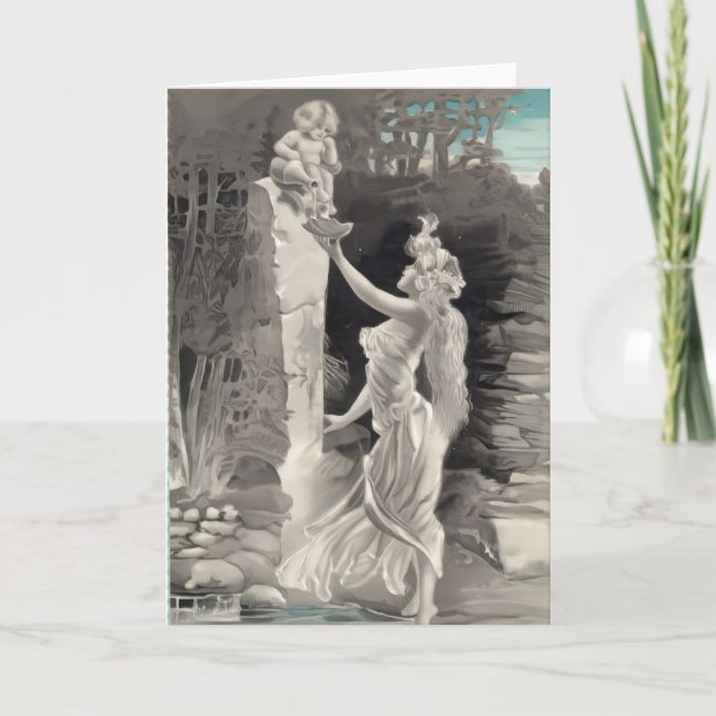 Carte Saint Valentin ange et déesse  (Devant)