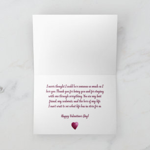 Carte Saint-Valentin avec deux Coeurs d'aquarelle