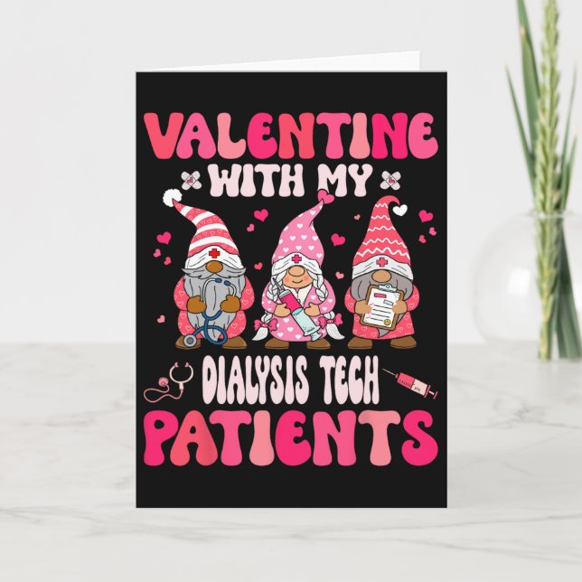 Carte Saint-Valentin avec mon technicien de dialyse Sain (Devant)