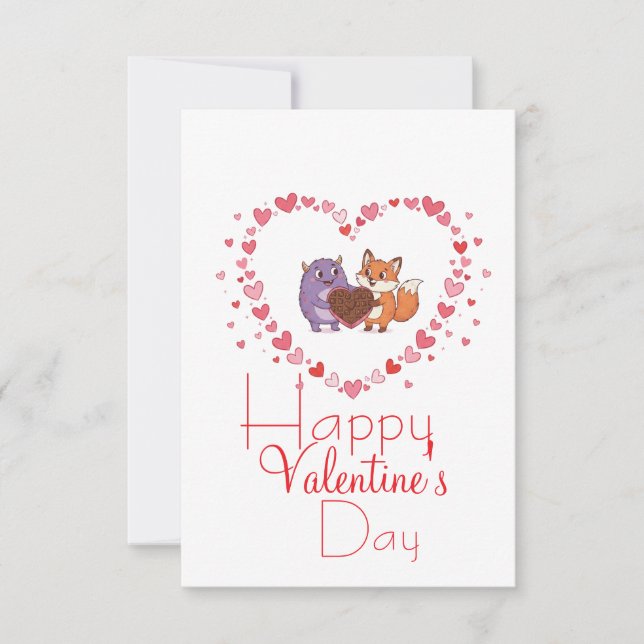 Carte Saint-Valentin avec un ami  (Devant)