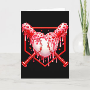 Carte Saint-Valentin Baseball Garçons Crème Glacée Goutt