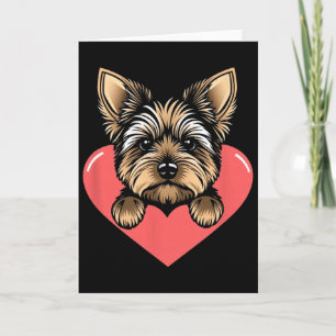 Carte Saint-Valentin Chien Mignon Coeur