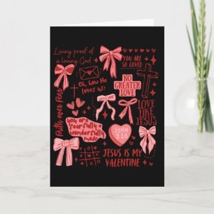 Carte Saint-Valentin chrétien Jésus est mon Valentin Co