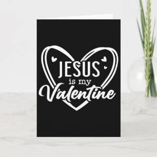 Carte Saint-Valentin chrétien Jésus Saint-Valentin relig
