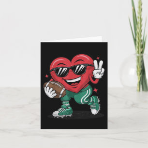 Carte Saint Valentin Coeur Jouer Football Baseball Coa