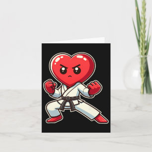 Carte Saint-Valentin Cœur Karaté Taekwondo Mma Arts Mart