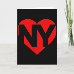 Carte Saint-Valentin Cœur New York Nyc Cœur J'aime Ny
