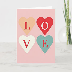 Carte Saint-Valentin Cœurs Amour Pour Elle