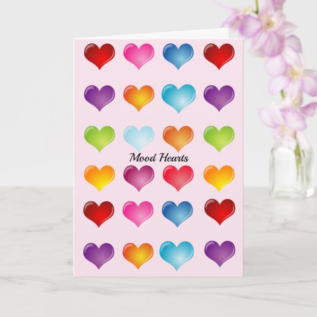 Carte Saint Valentin Coeurs d'humeur Ajouter un texte po (Orchidée)