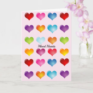 Carte Saint Valentin Coeurs d'humeur Ajouter un texte po