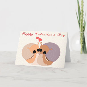 Carte Saint-Valentin Couple Snails