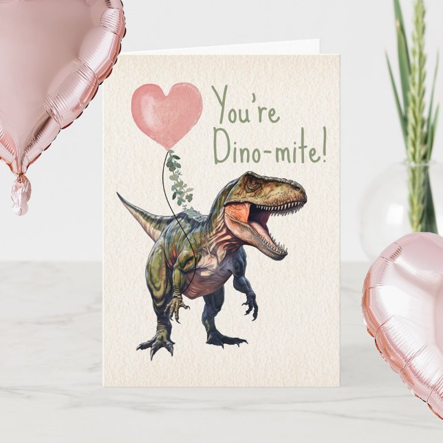 Carte Saint-Valentin de la classe Dino-mite Dinosaure  (Créateur téléchargé)