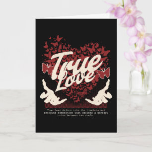 Carte Saint-Valentin de l'Amour Véritable