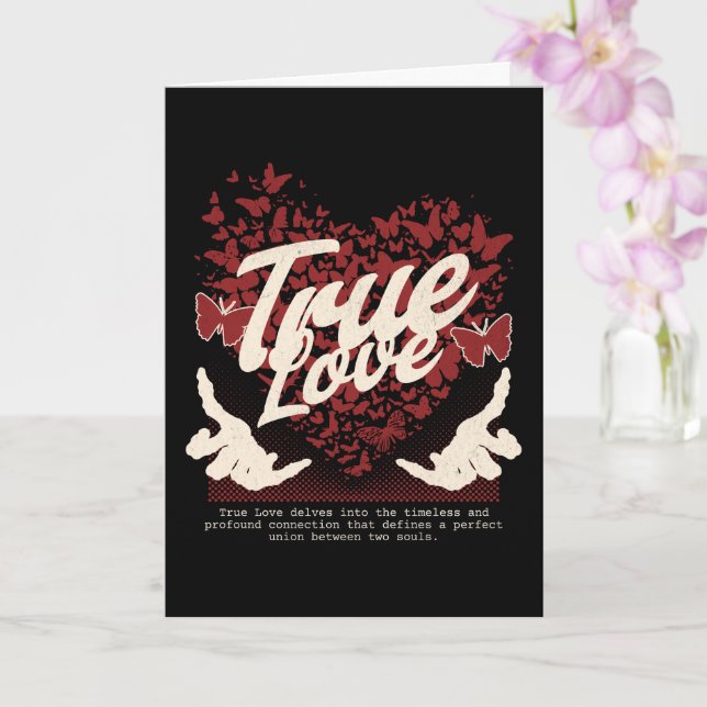 Carte Saint-Valentin de l'Amour Véritable  (Orchidée)