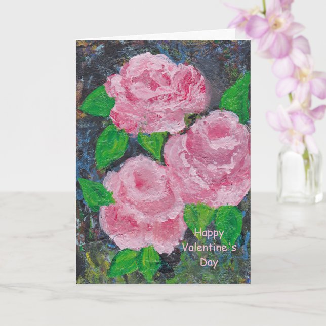 Carte Saint-Valentin de l'artiste (Orchidée)