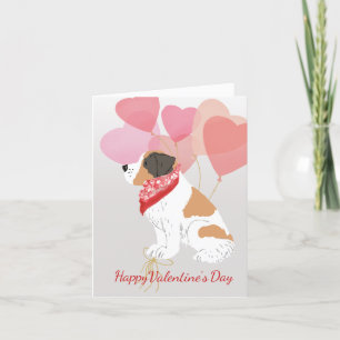 Carte Saint-Valentin de votre Saint Bernard Balloo