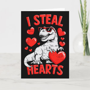 Carte Saint-Valentin Dinosaure T Rex Cœur Adolescents Ga