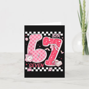 Carte Saint-Valentin drôle 67 Six Sept Mème Nk Arc Garço