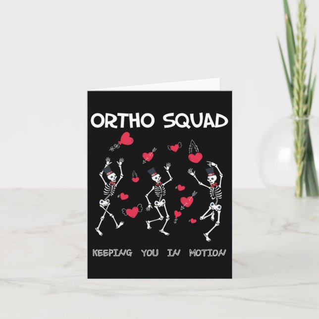 Carte Saint-Valentin drôle orthopédique - Équipe ortho S (Devant)