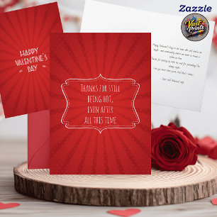 Carte Saint-Valentin drôle pour mari