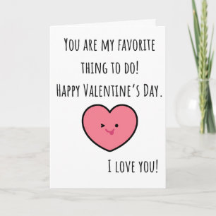 Carte Saint Valentin Drôle Vous êtes Ma Chose Préférée P