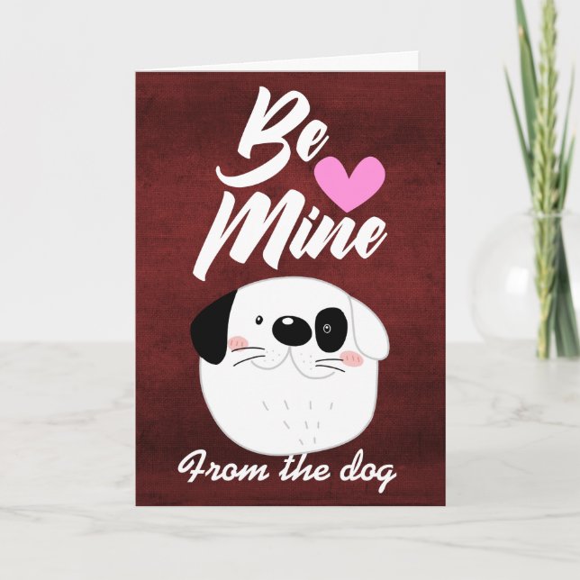 Carte Saint Valentin ...du chien (Devant)