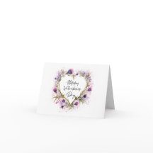 Carte Saint-Valentin écossaise Thistle Heart Water