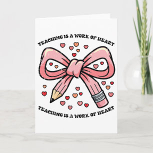 Carte Saint-Valentin Enseignement Travail D'Art Cœur Arc