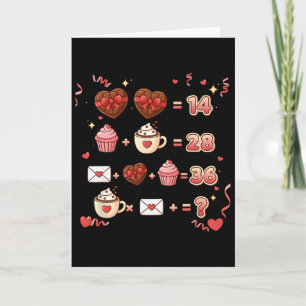 Carte Saint-Valentin Équation Mathématique Drôle 6 7 Six