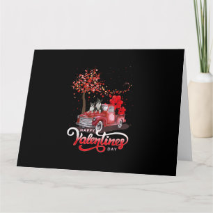 Carte Saint Valentin Funny Truck Boston Terrier Chien En
