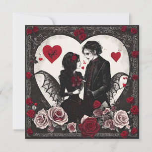 Carte Saint valentin gothiques