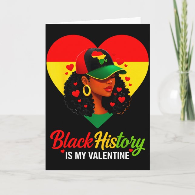 Carte Saint-Valentin Histoire des Noirs Femmes d'Histoir (Devant)
