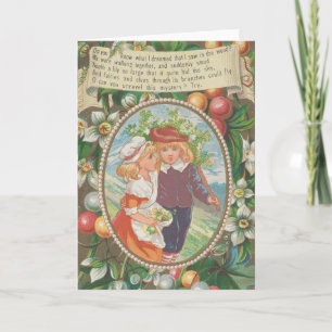 Carte Saint Valentin insolite antique, Ère victorienne, 