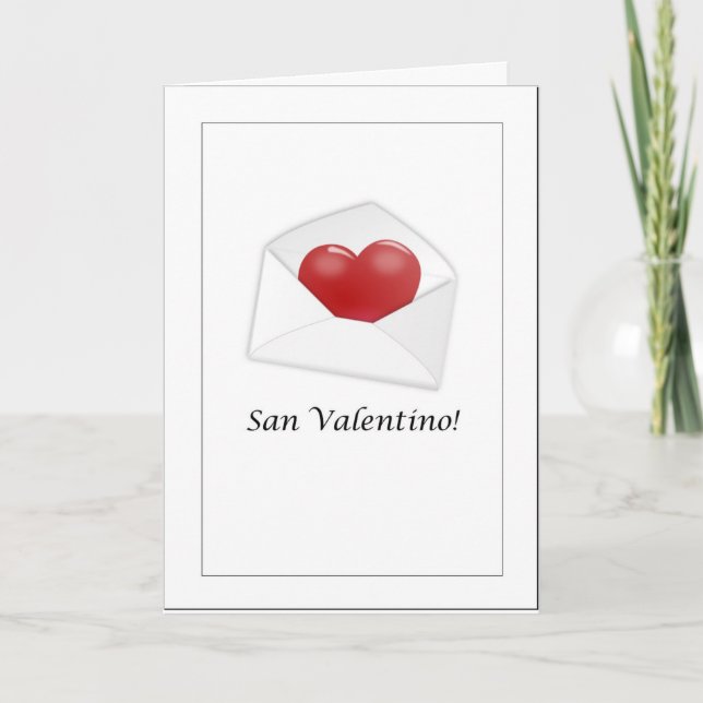 Carte Saint-Valentin - Joyeuse Saint-Valentin Italien (Devant)