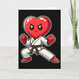 Carte Saint-Valentin Karaté Taekwondo Mma Arts Martiaux