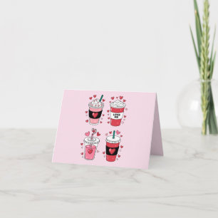 Carte Saint-Valentin Latte Amoureux du Café