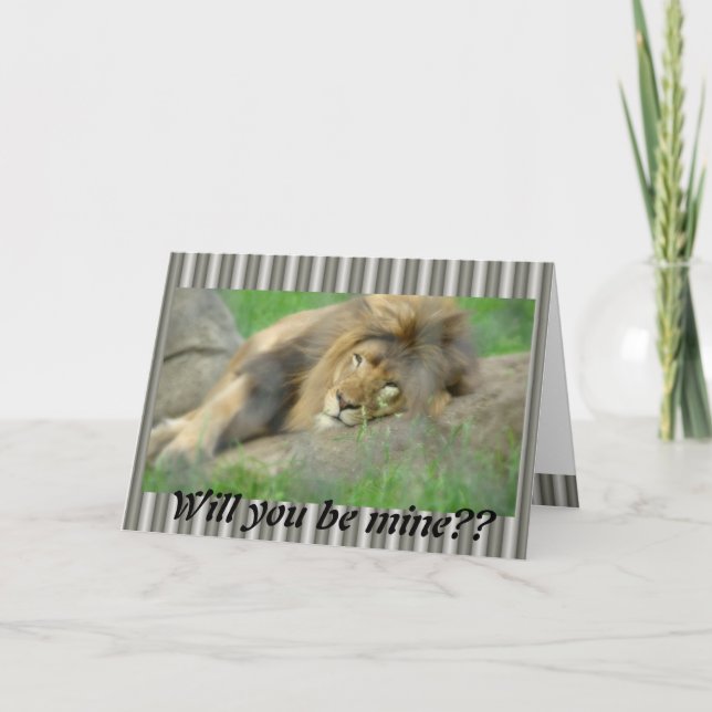 Carte Saint Valentin_Lion (Devant)