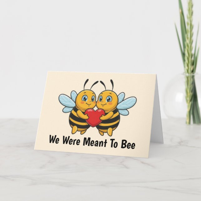 Carte Saint-Valentin Love Bees (Devant)
