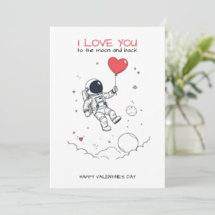 Carte Saint-Valentin - "Love You to the Moon"