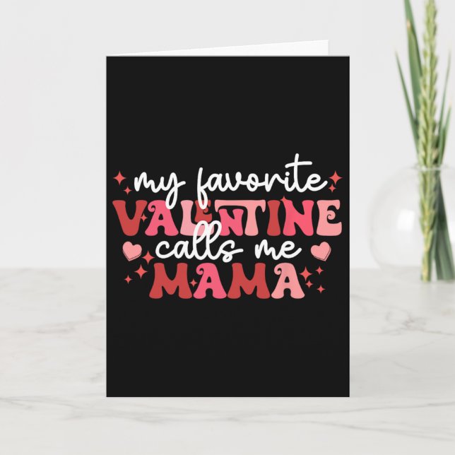 Carte Saint Valentin Maman Mon Saint Valentin préféré m' (Devant)
