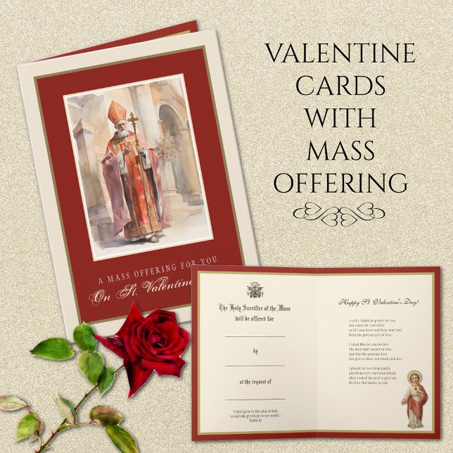 Carte Saint-Valentin Messe de prière (THE PERFECT GIFT FOR VALENTINE'S DAY!)