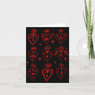 Carte Saint-Valentin Mexicain Milagro Gothique Gothique 